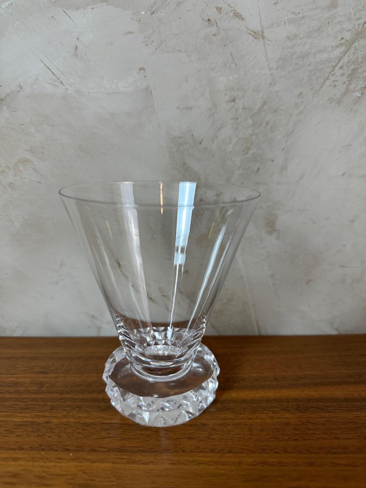 Ensemble de 34 verres en cristal Saint Louis, Art déco français du 20e siècle, années 1933 en vente 3