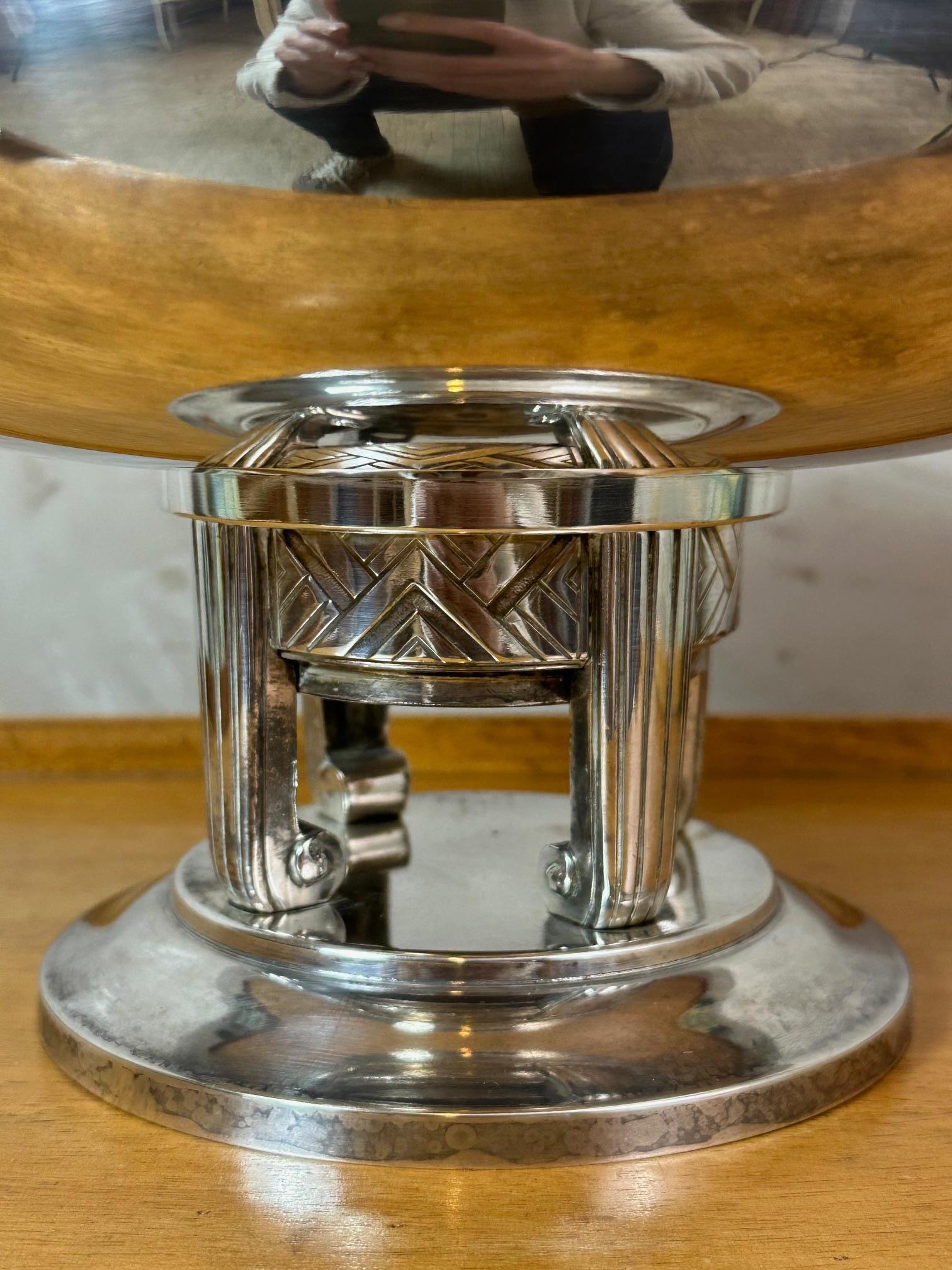 Francese Ciotola decorativa in argento Art Decor francese del XX secolo, anni '30 in vendita
