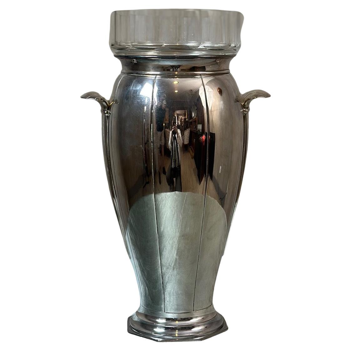 20. Jahrhundert Französisch Art Deco Versilbert Champagner Eimer, 1930er Jahre im Angebot