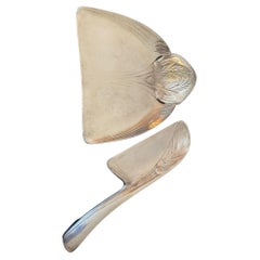 20th Century French Art Deco Silver Plated Crumble Shovel, 1930s