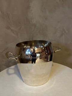 20th century French Art Deco Silver Plated Jeroboam Bucket