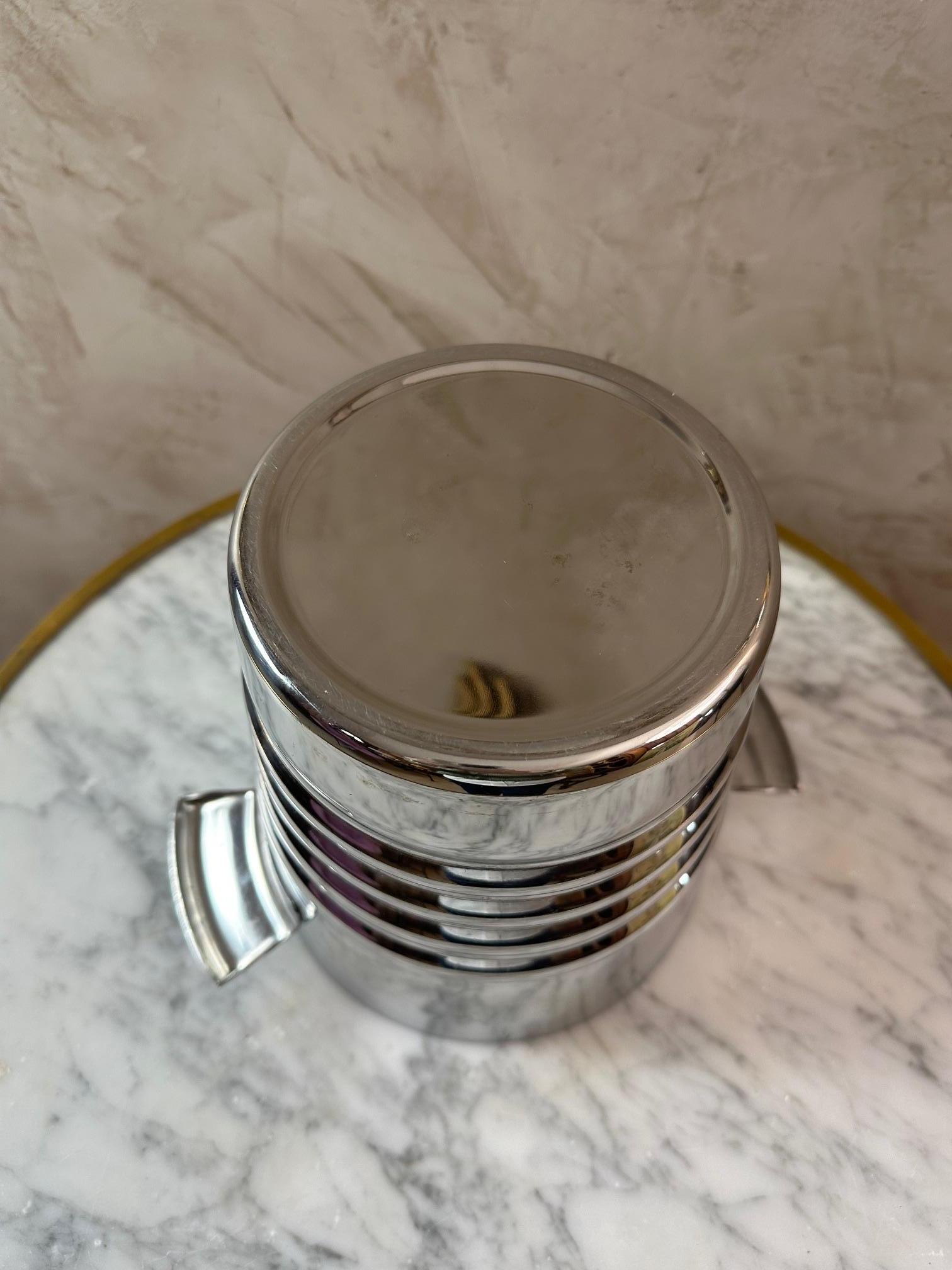 Raffreddatore per vino in argento Art déco francese del XX secolo, anni '30 in vendita 4