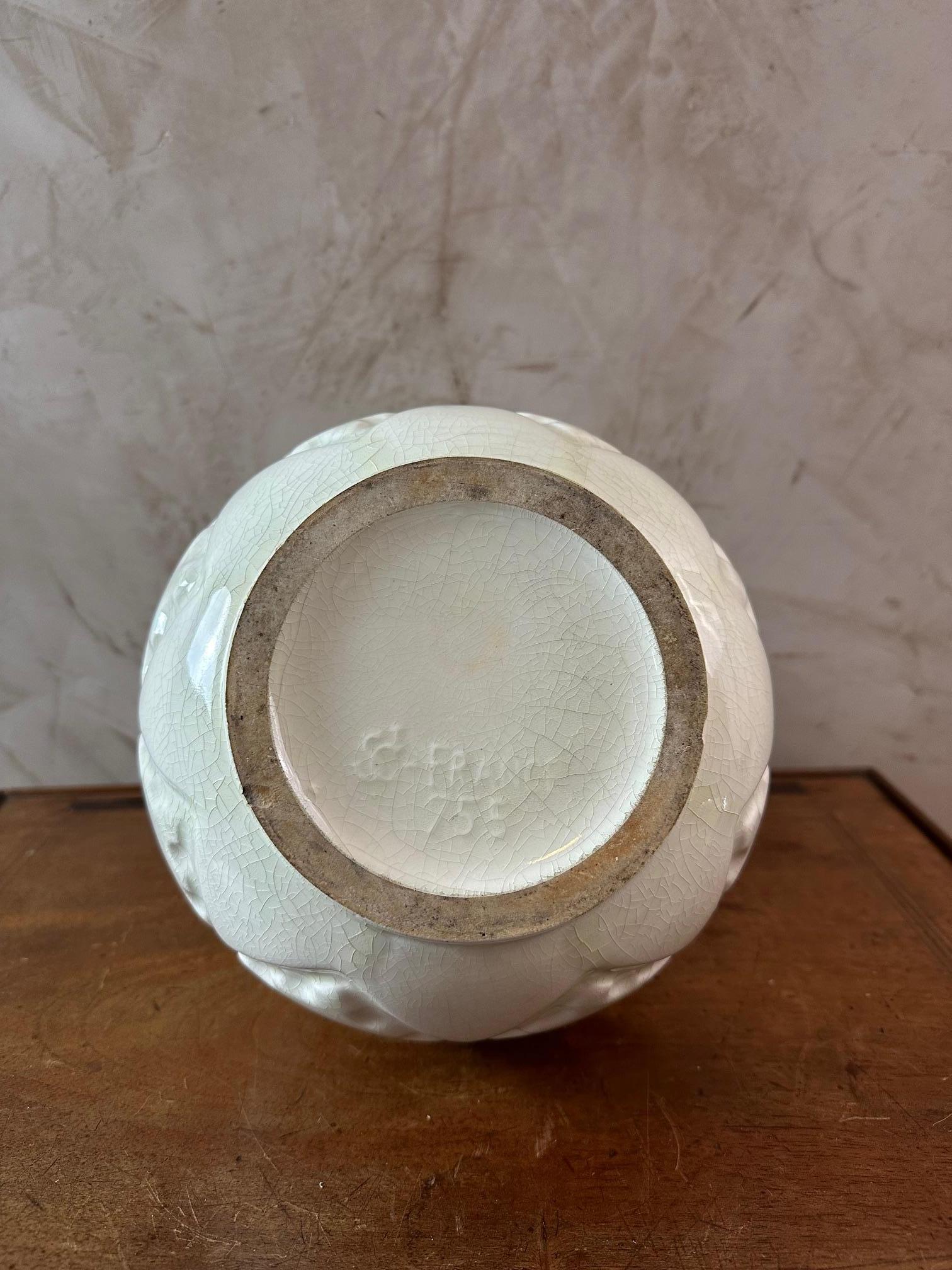 20. Jahrhundert Französisch Art deco St clément Fayence Vase, 1930er Jahre im Angebot 1