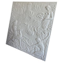 20th century French Art deco Style Plaster Wall relief