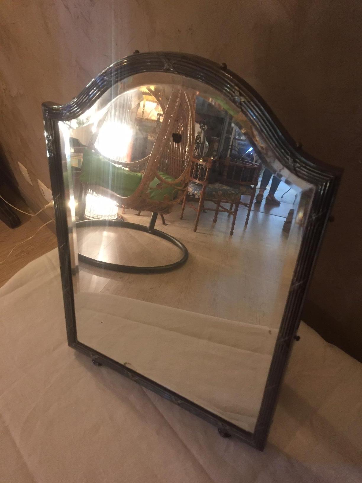 Beveled 20th Century French Art Deco Table Mirror, 1930s