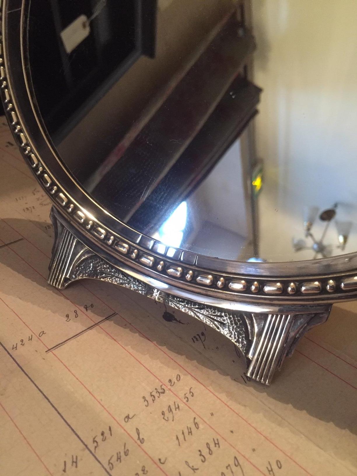 20th Century, French Art Deco Table Mirror, 1930s 1