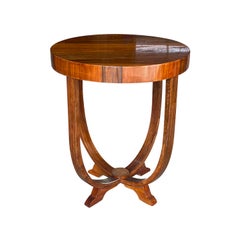 20th Century French Art Deco Vintage Mahogany Side Table by Jean-Michel Frank