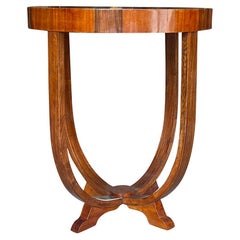 Table d'appoint Art Déco française du 20ème siècle en acajou vintage par Jean-Michel Frank