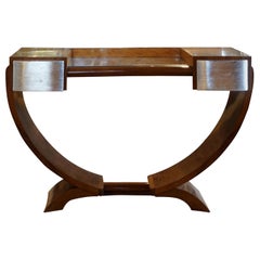 20th Century French Art Deco Walnut Coiffeuse Vanity by Émile-Jacques Ruhlmann