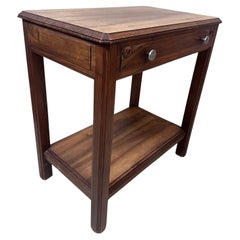 20th century French Art Deco Walnut Side Table, 1930s