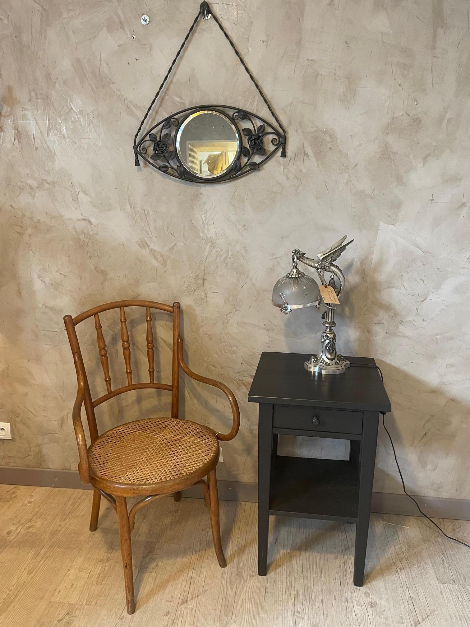 Lampe de table en bronze et verre Art Nouveau français du 20e siècle en vente 12