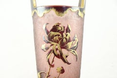 20th Century French Art Nouveau Legras Mont Joye Vase in Frosted Glass