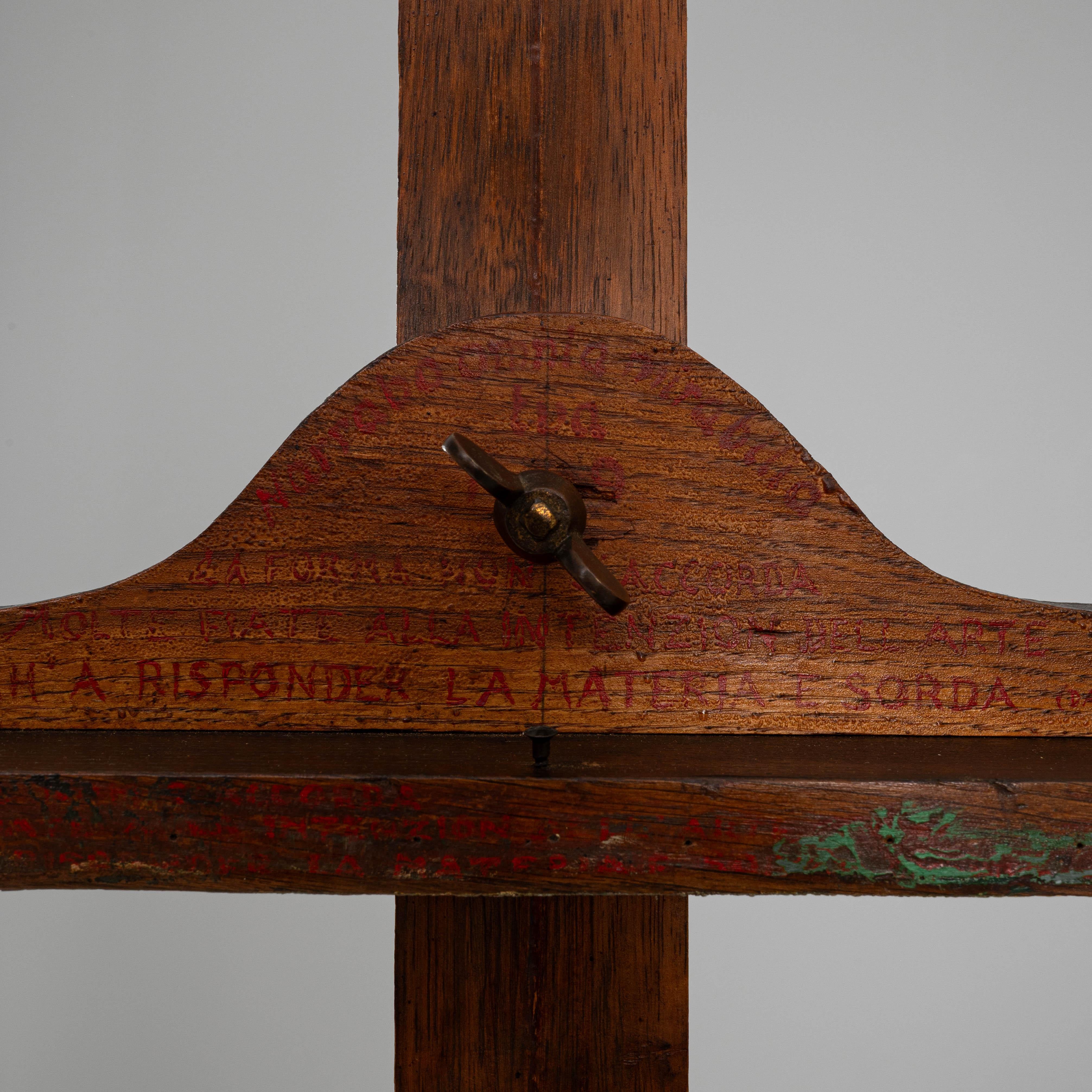 Caballete de madera de artista francés del siglo XX en venta 6