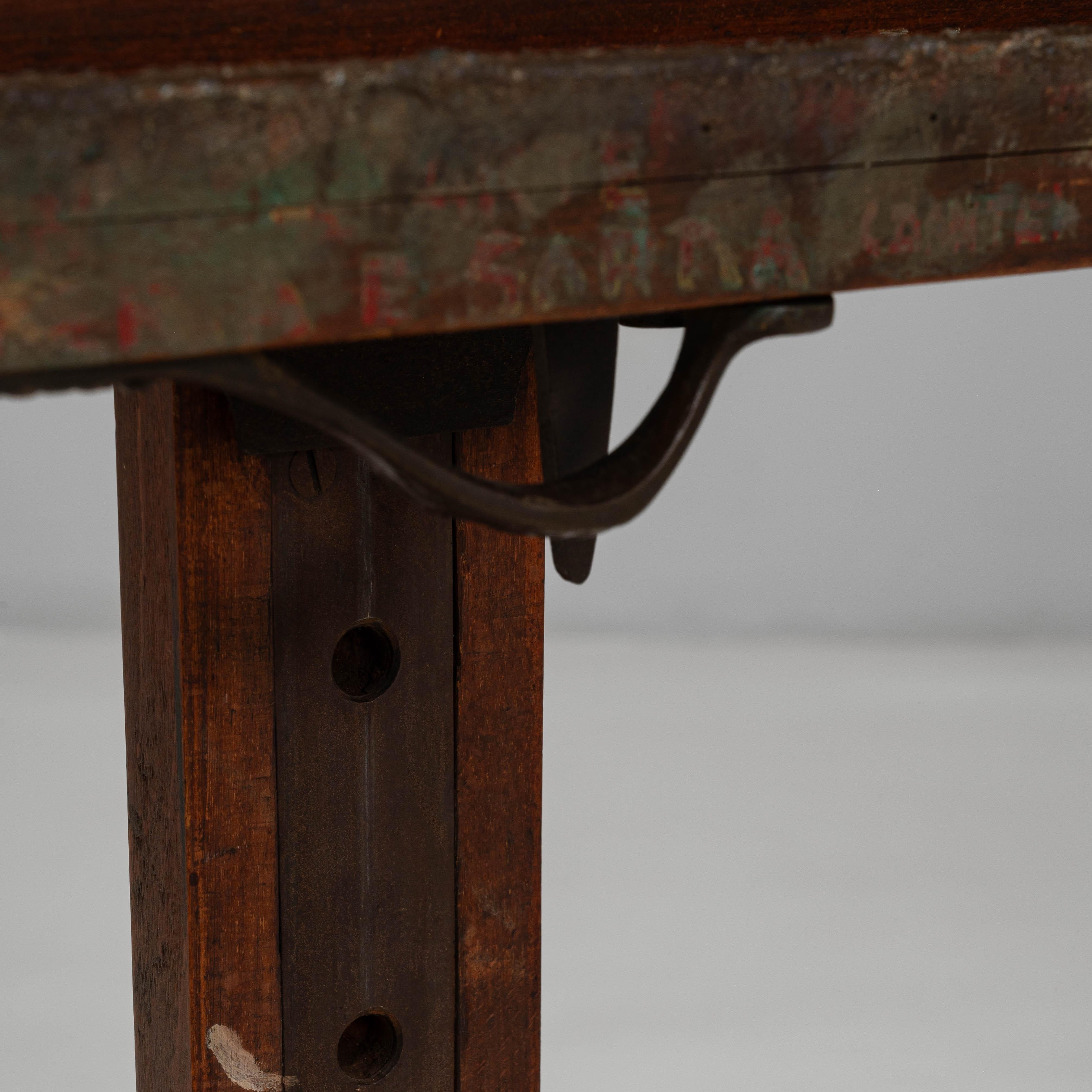 Caballete de madera de artista francés del siglo XX en venta 8