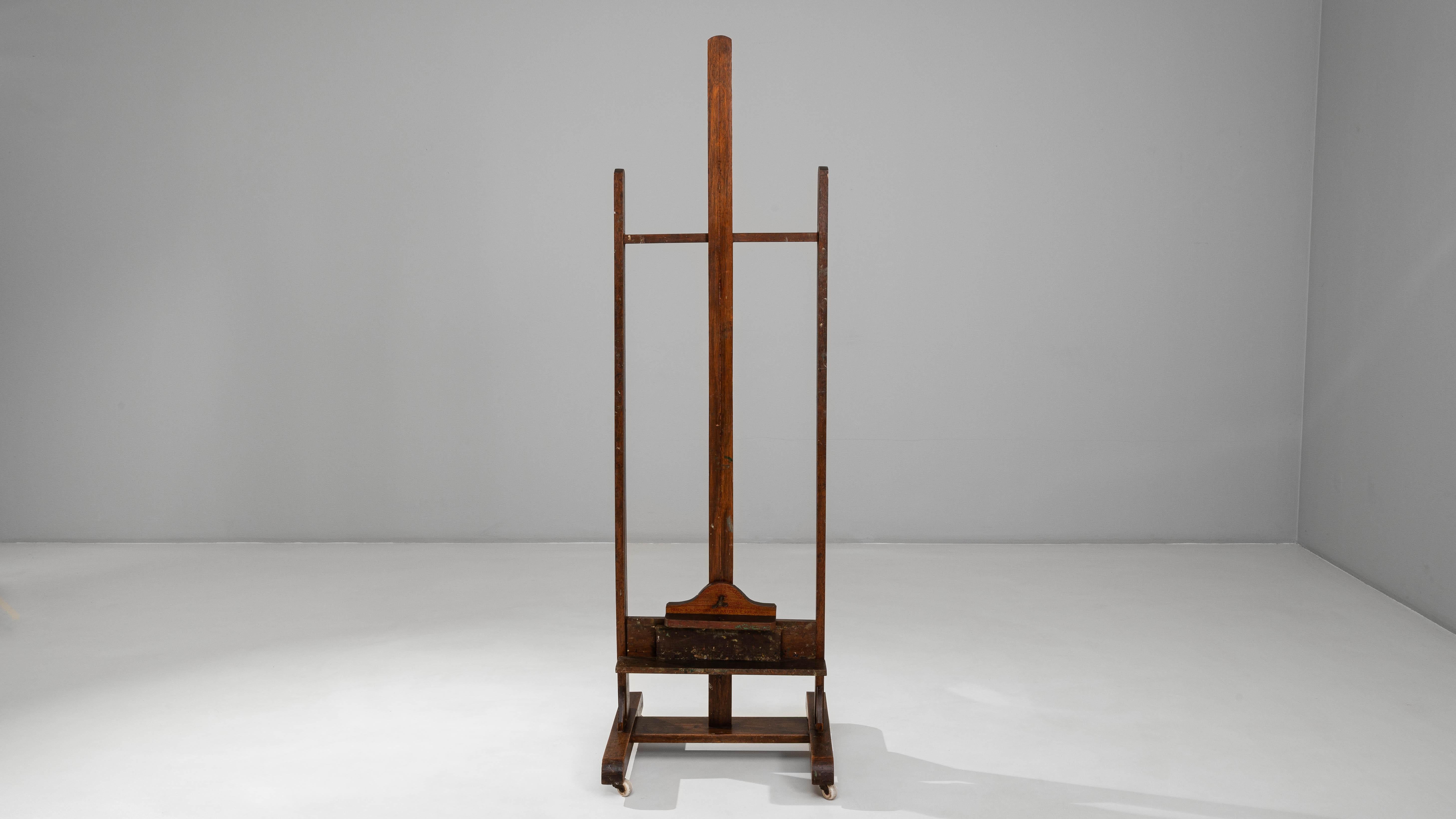 Caballete de madera de artista francés del siglo XX Madera en venta