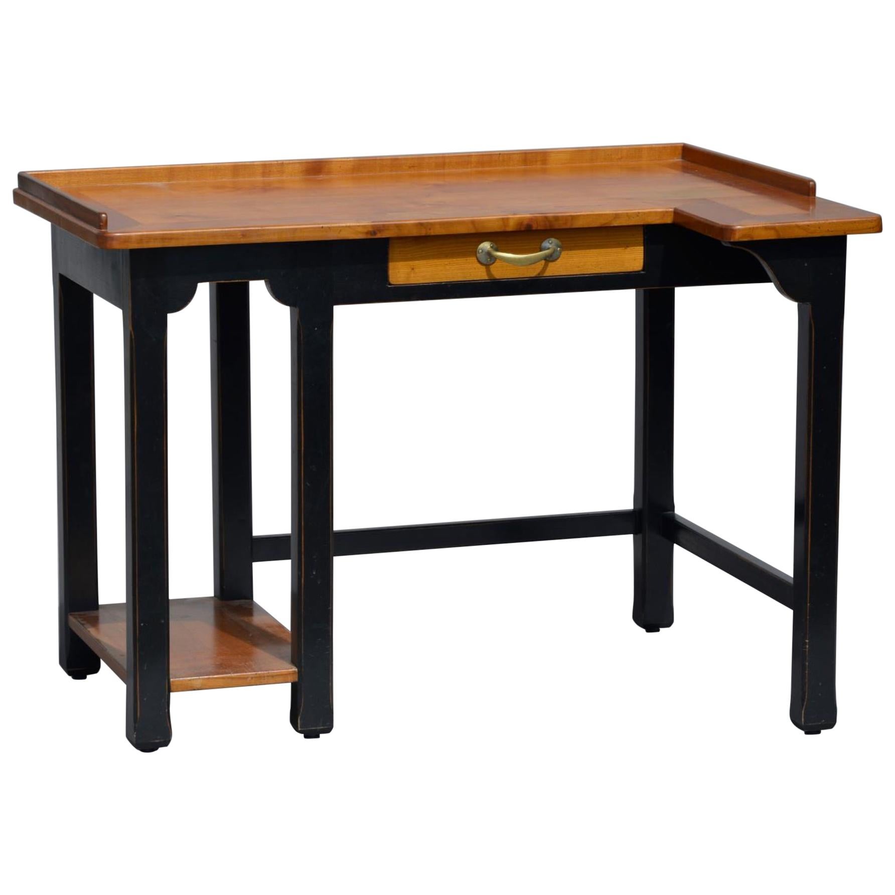 20th Century French Asymmetrical Wooden Writing Table or Desk