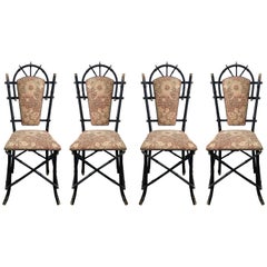 20th Century French Bamboo Dining Chairs