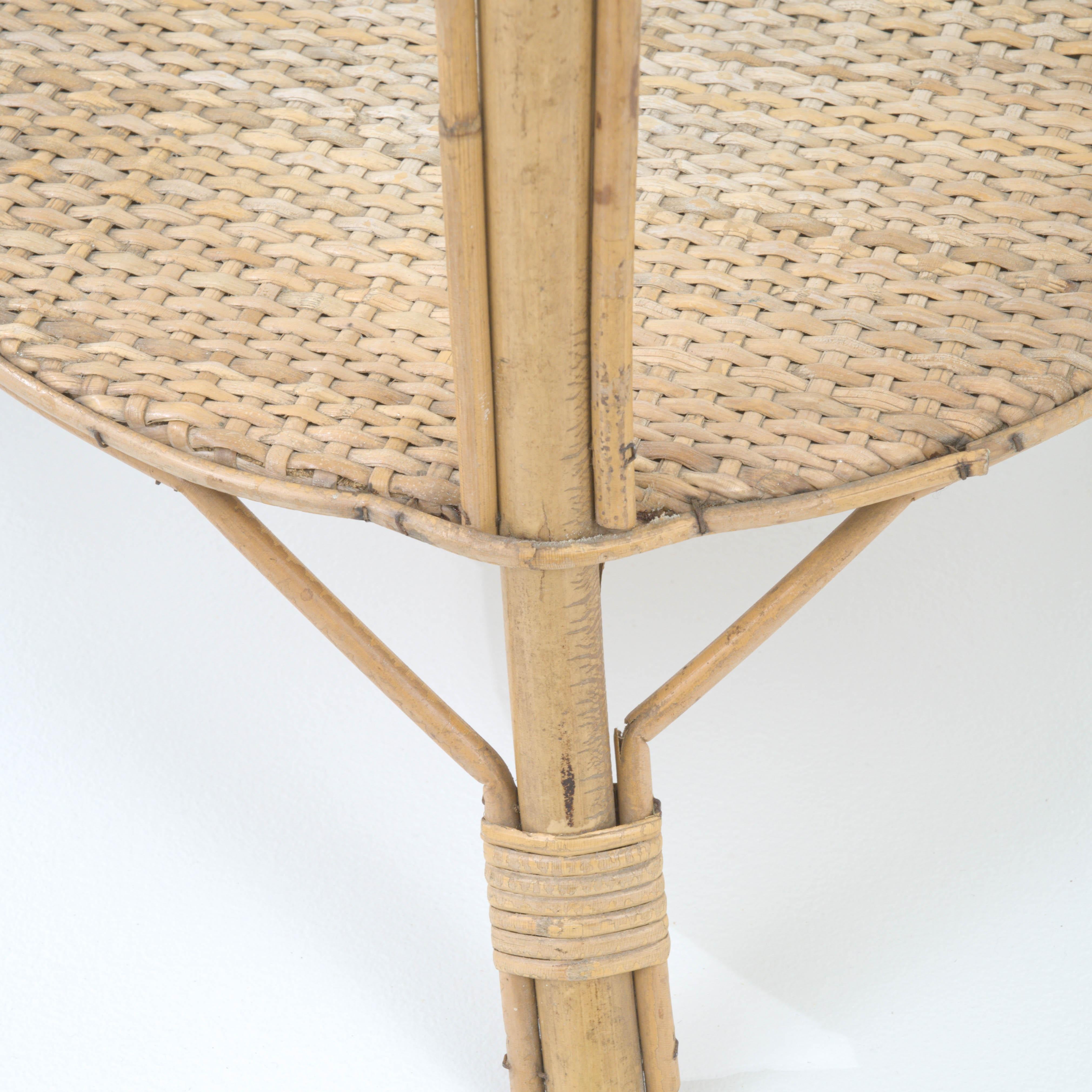 20th Century French Bamboo Side Table  For Sale 6