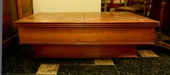 20th Century French Bar Table Made of Solid Wood with Sliding Top