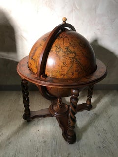 20th Century French Bar World Globe, 1940s