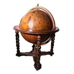 20th Century French Bar World Globe, 1940s