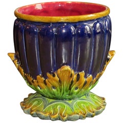 20th Century French Barbotine Jardiniere