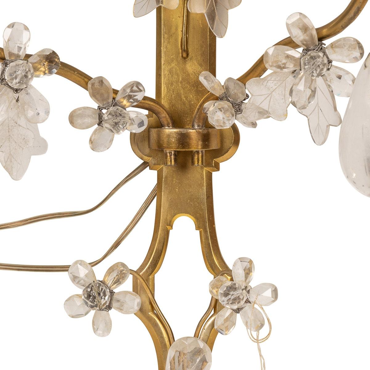 20th Century French Baroque Style D'appliques Wall Lights, Maison Bagues, c.1900 For Sale 3