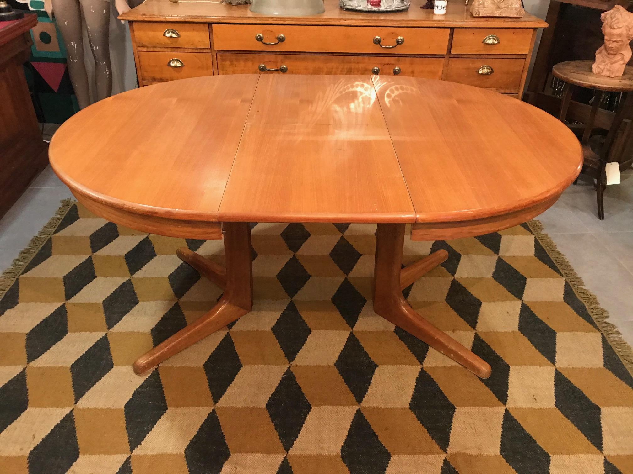 20th Century French Baumann Expandable Table, 1960s 1