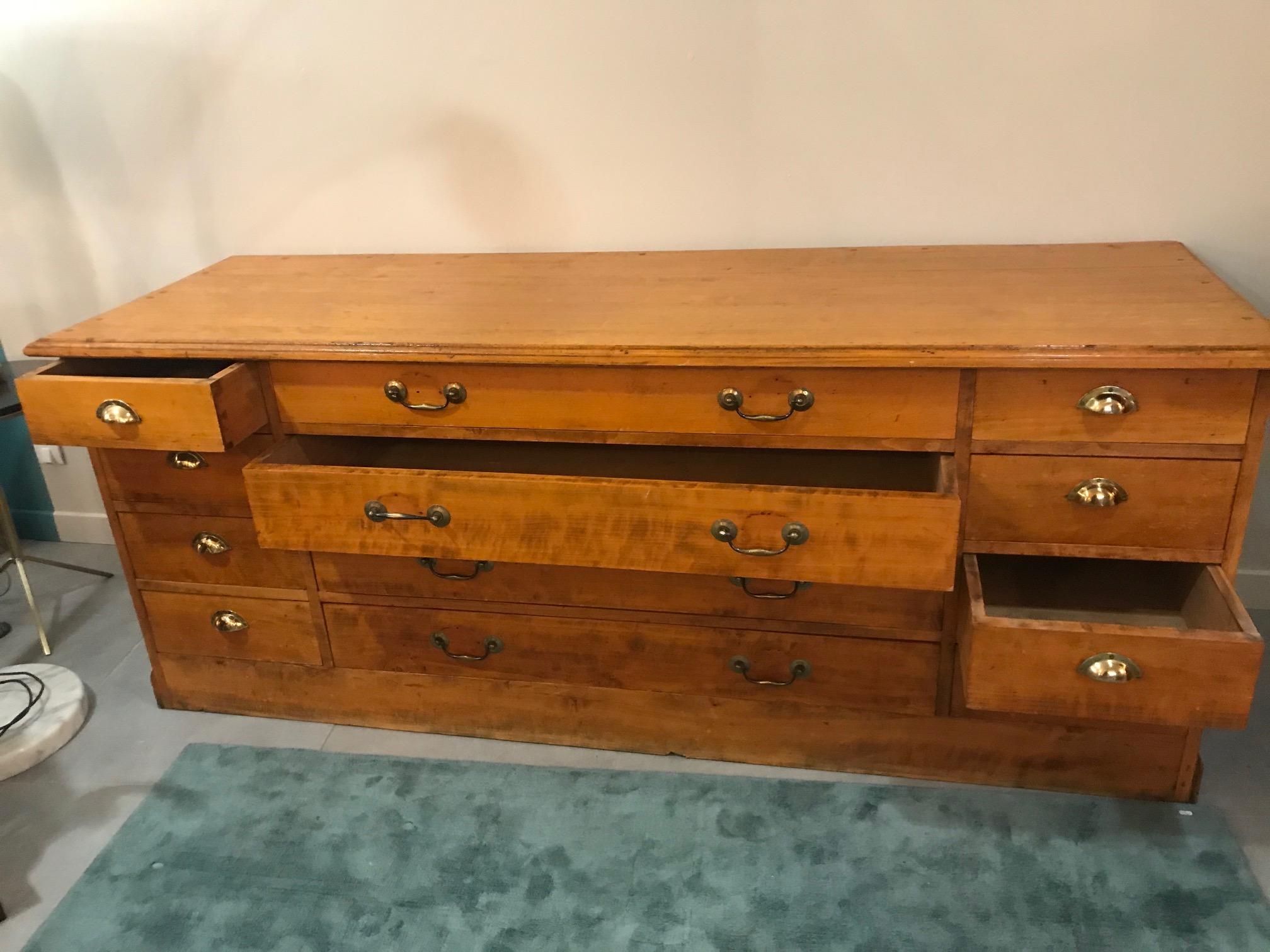 20th Century French Beech Chests of Drawer, 1920s 4
