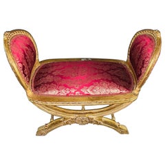 20th Century French Bench, Gondola in the Louis Seize XVI