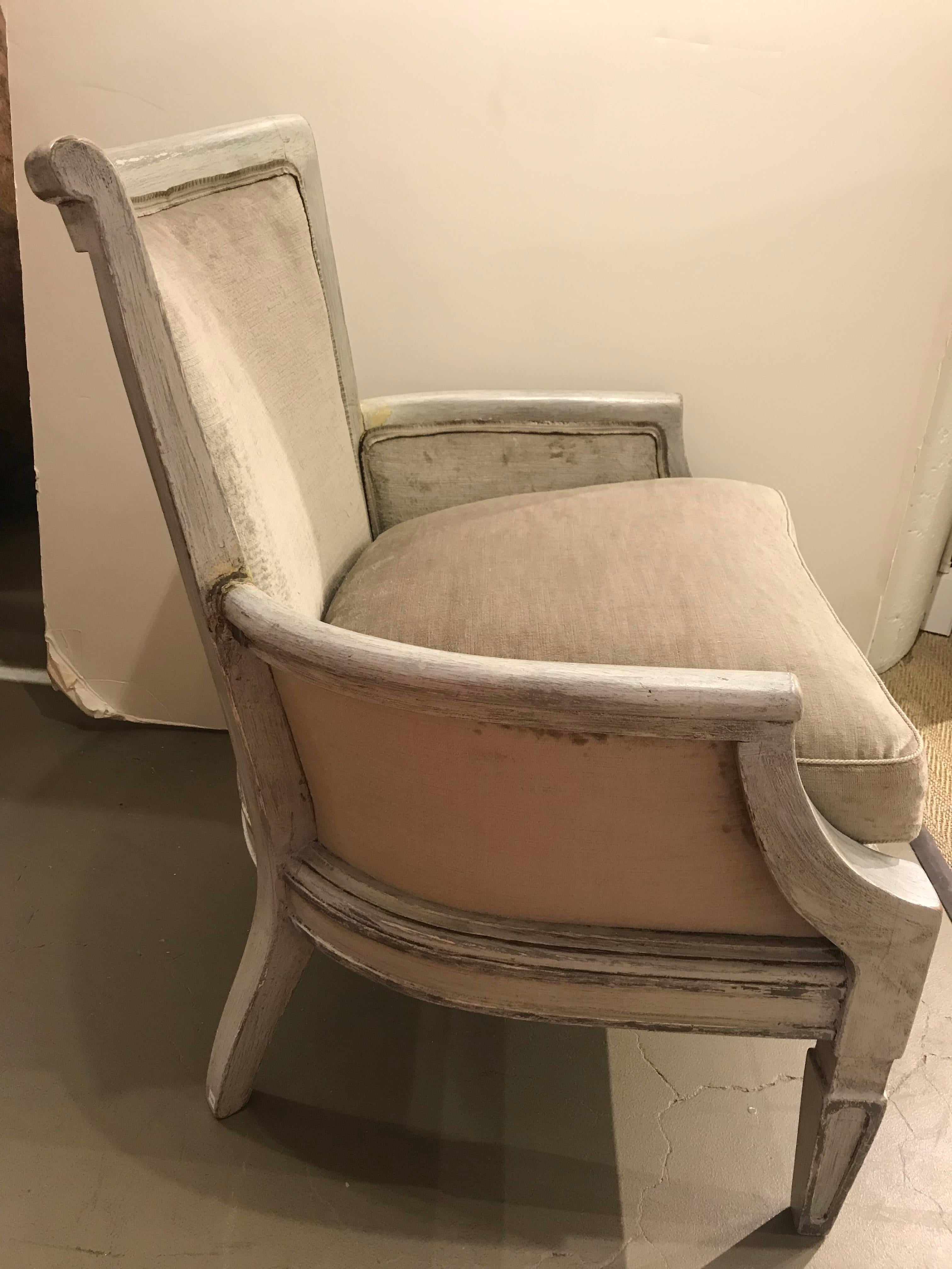 20th Century, French Bergere Chair Frame In Excellent Condition In Boston, MA