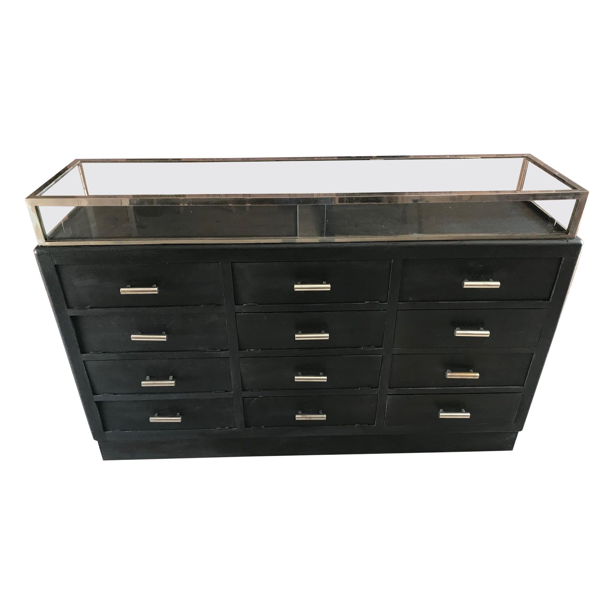 20th Century French Black Painted Chest of Drawer, 1900s