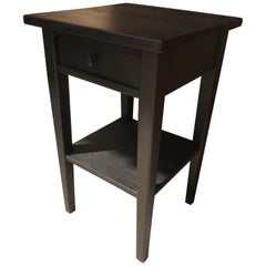 20th Century French Black Painted Fir Side Table, 1920s