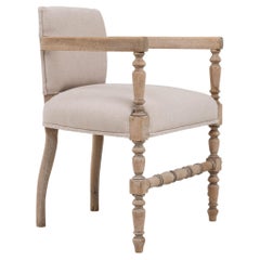 20th Century French Bleached Oak Armchair