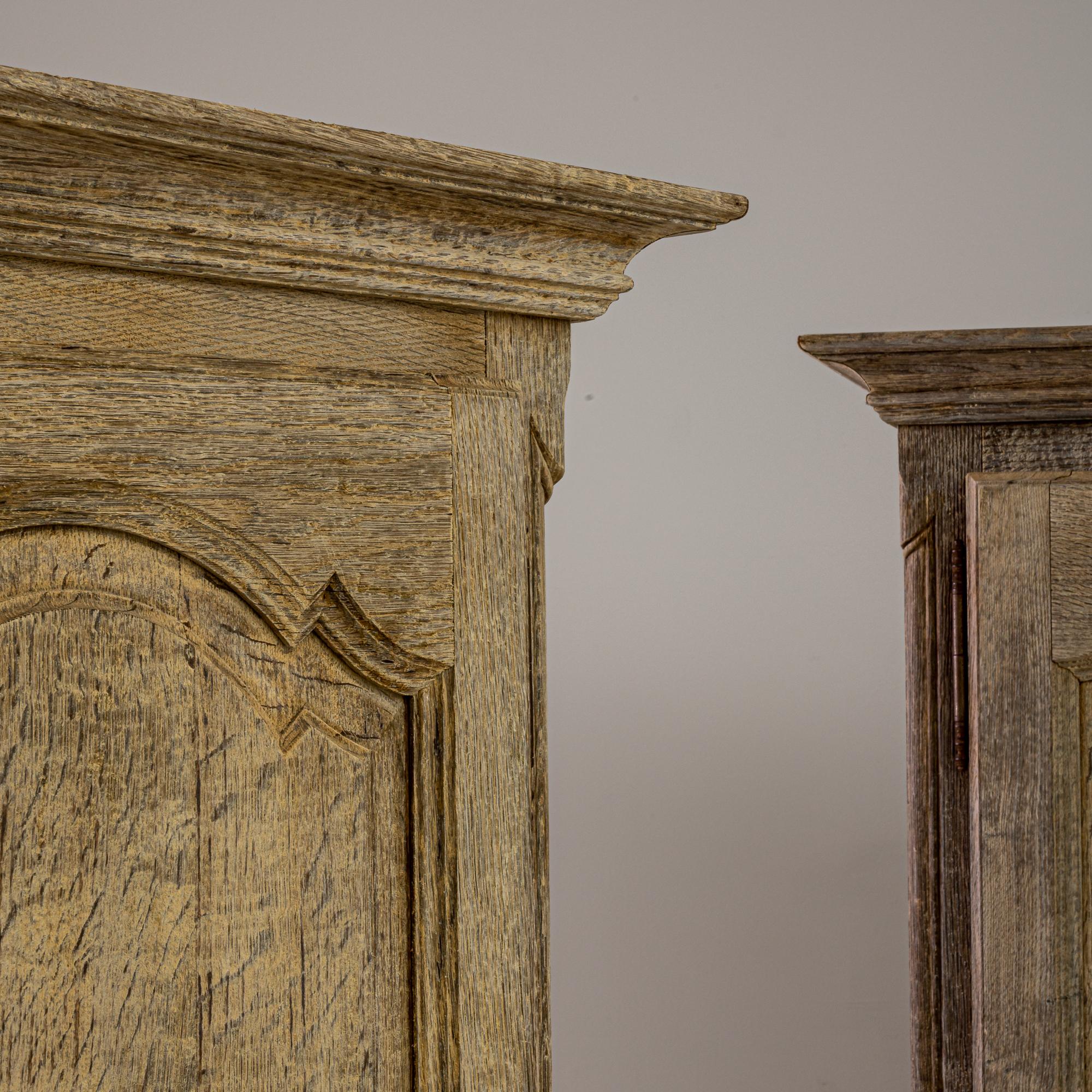 French Provincial 20th Century French Bleached Oak Cabinet