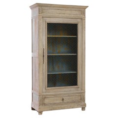 20th Century French Bleached Oak Cabinet