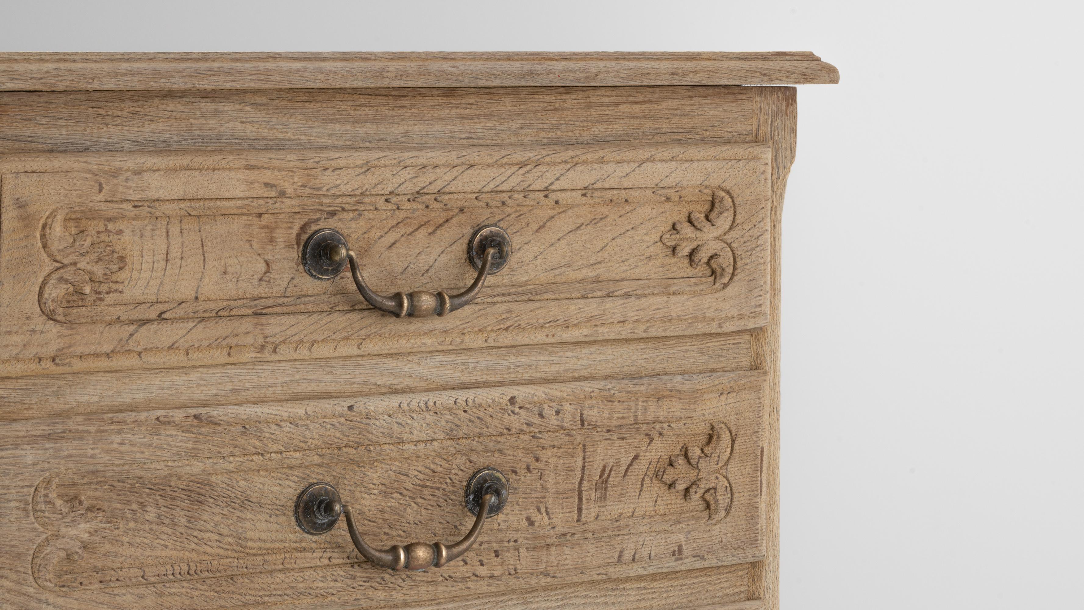 20th Century, French, Bleached Oak Chest of Drawers 3
