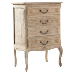 20th Century, French, Bleached Oak Chest of Drawers