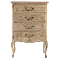 20th Century French Bleached Oak Chest Of Drawers