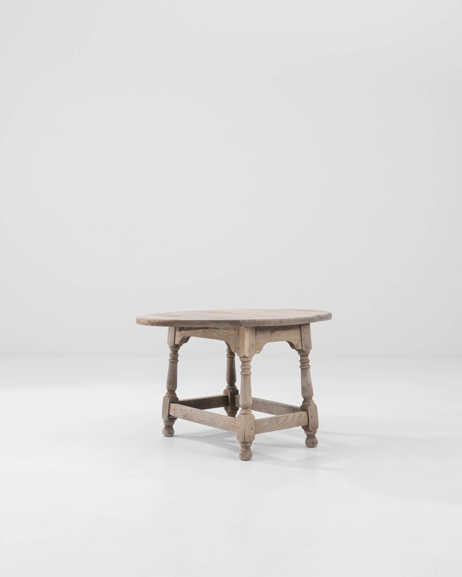 20th Century French Bleached Oak Coffee Table 2