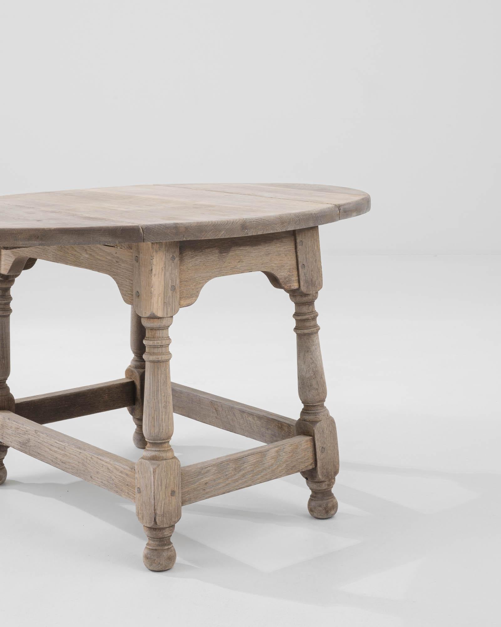 20th Century French Bleached Oak Coffee Table 4