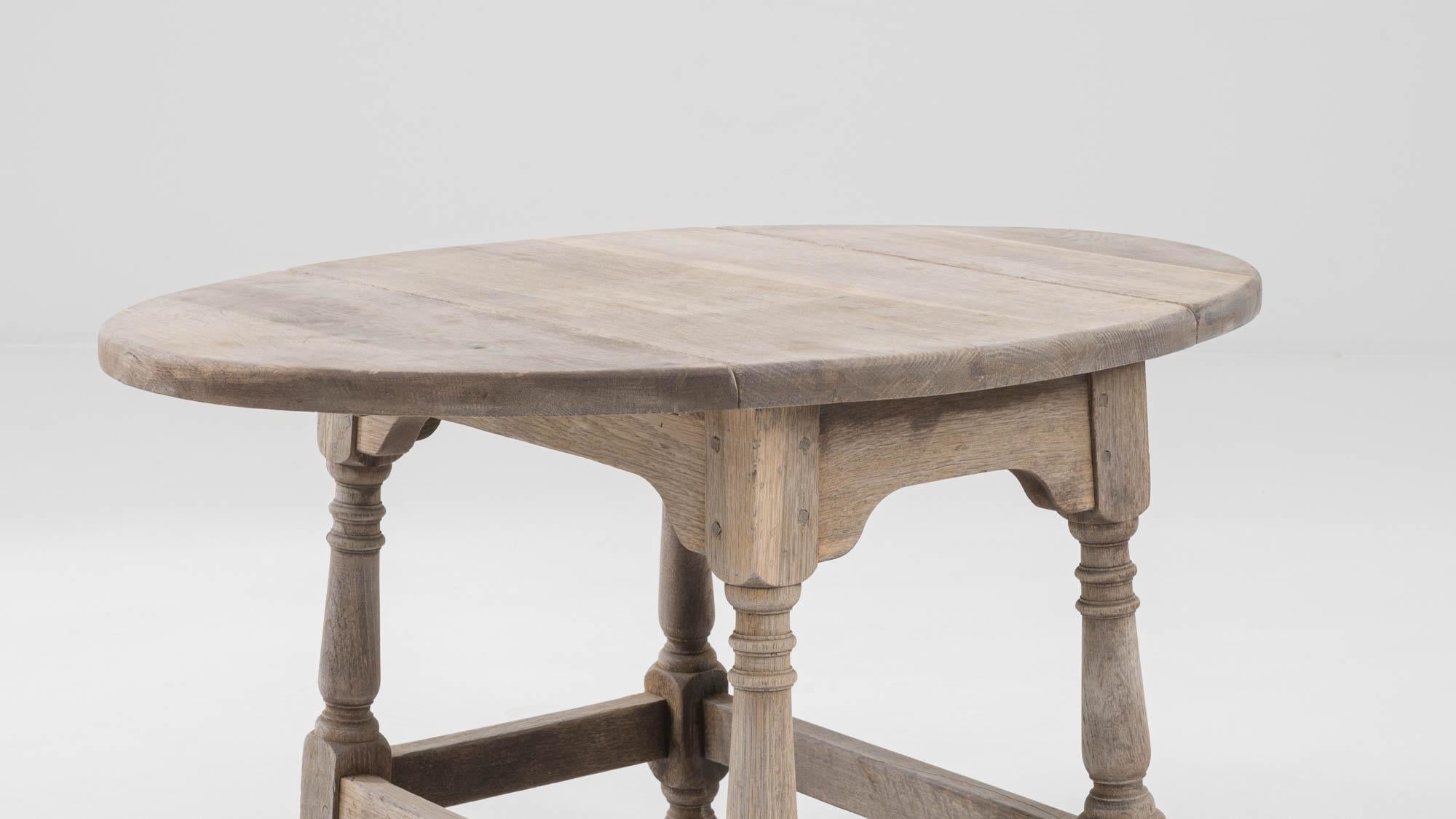 20th Century French Bleached Oak Coffee Table 5