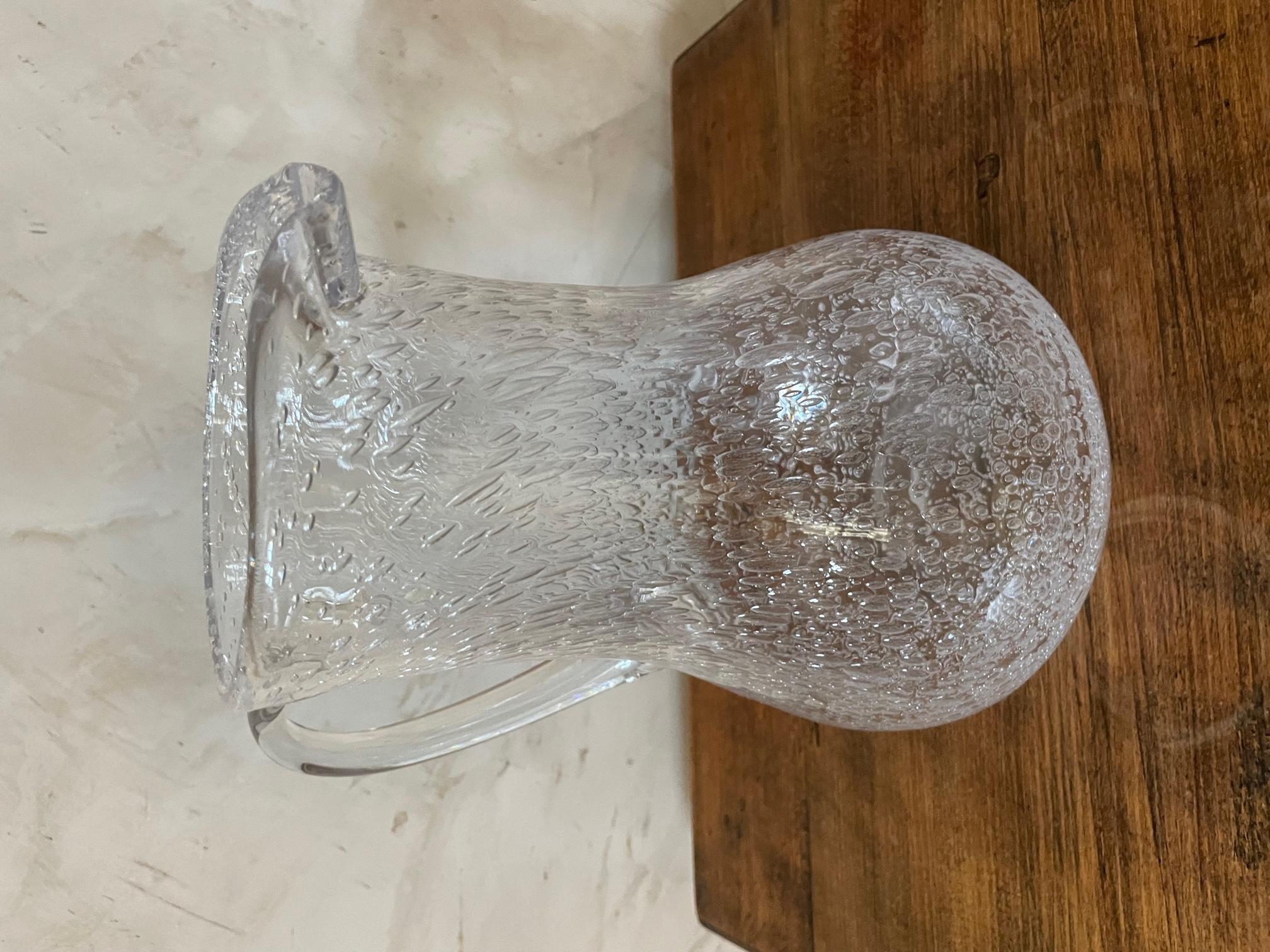 Jarra francesa de vidrio soplado Biot del siglo XX, años 40 en venta 1