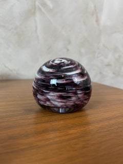 20th century French Blown Glass Paperweight, 1980s