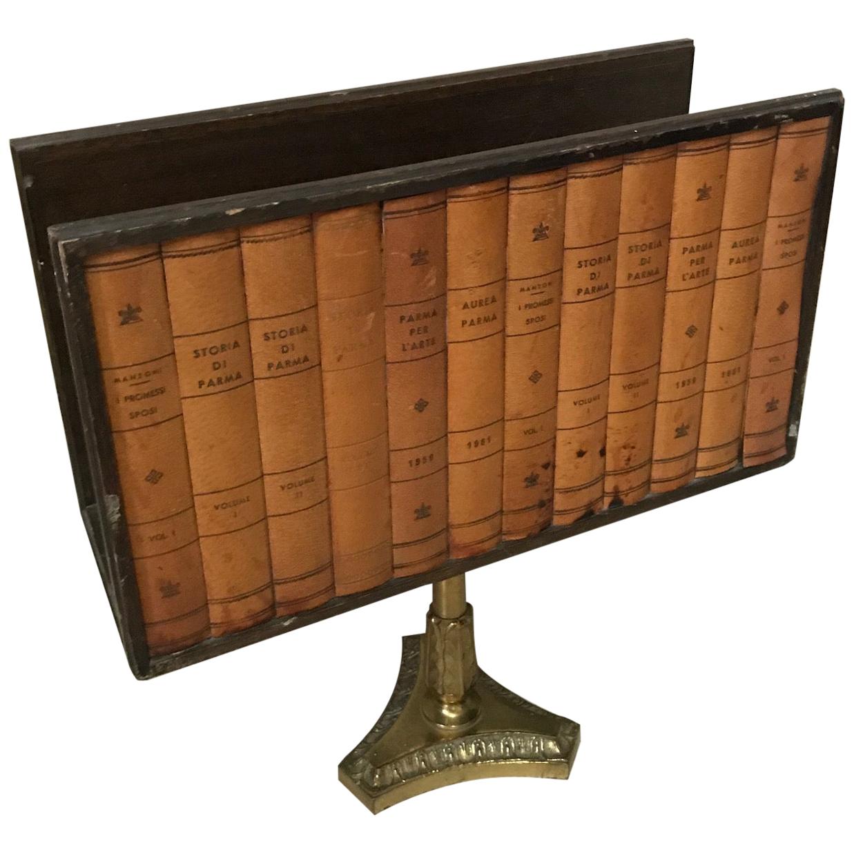 20th Century French Books Imitation Magazine Rack