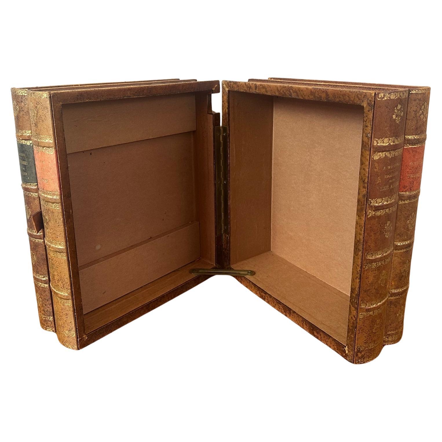 Caja secreta para libros franceses del siglo XX, años 50