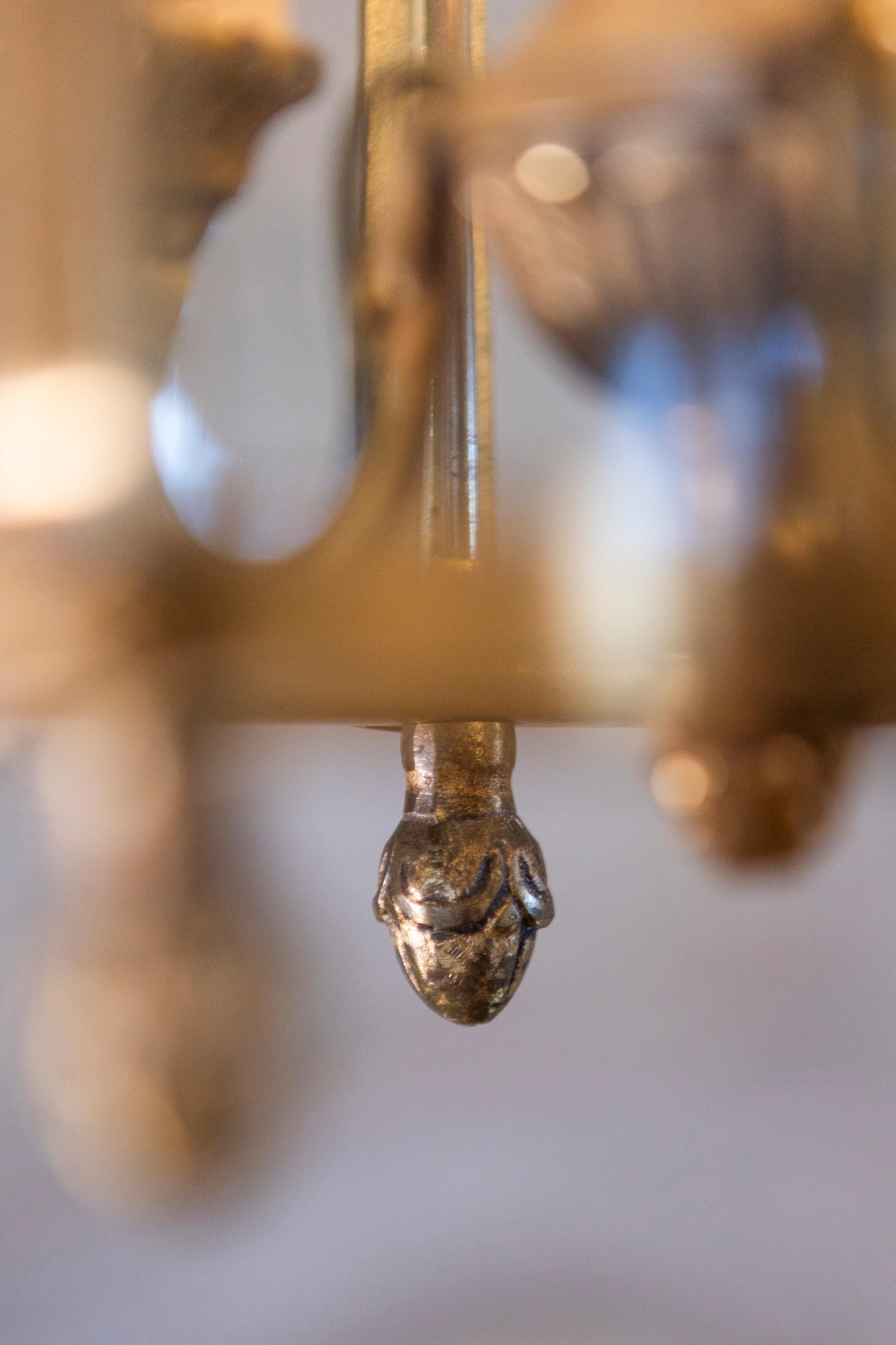 Lanterne en laiton et verre du 20e siècle en vente 11