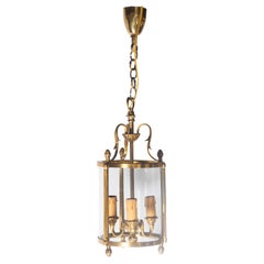 20th Century French Brass and Glass Lantern