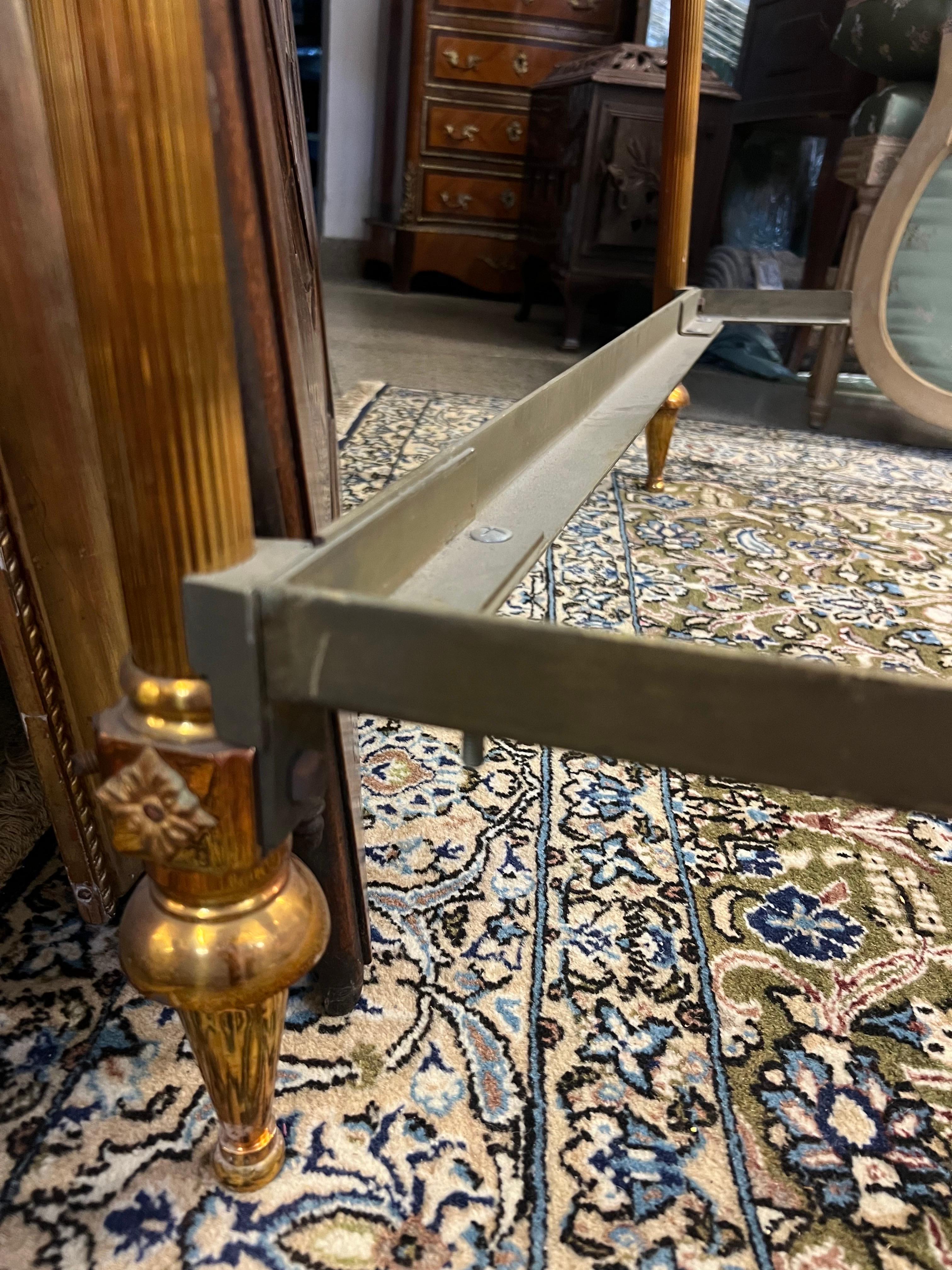 20th Century French Brass Bed Frame Parts by Albert Will For Sale 4
