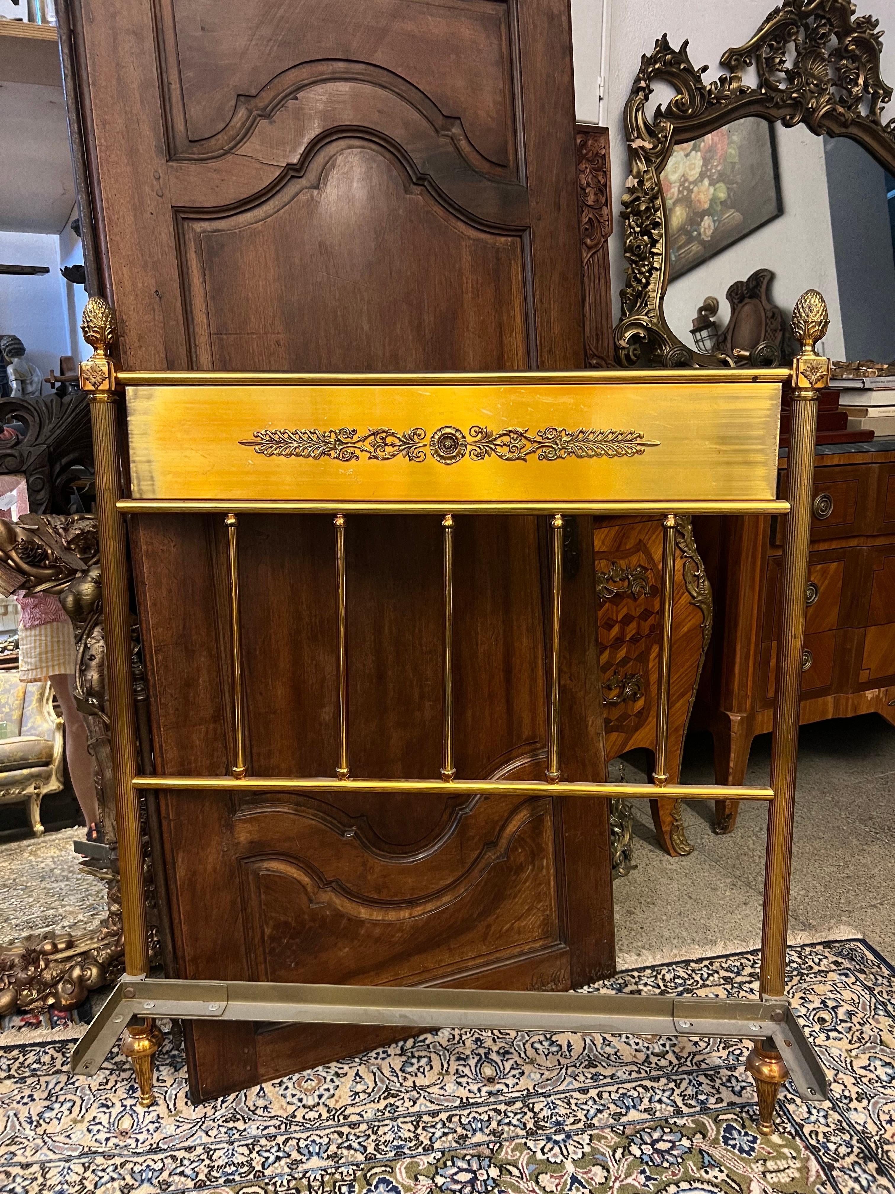 20th Century French Brass Bed Frame Parts by Albert Will For Sale 8